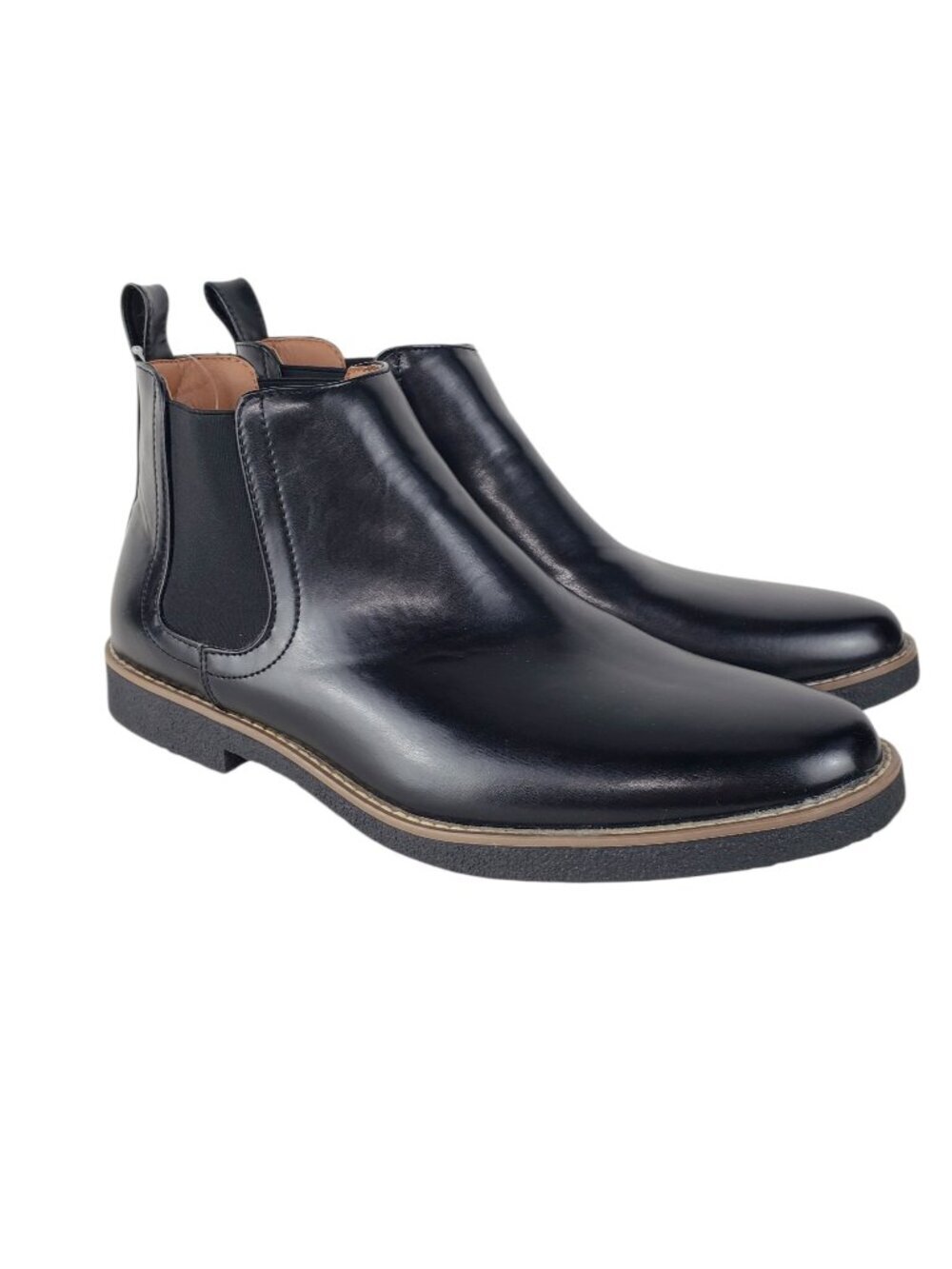 Deer Stags Rockland Chelsea Boots NEW Black Pull On Memory Foam Mens 13M